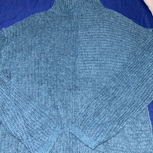 Blue Turtleneck Sweater